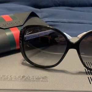 Gucci Women's Black Gradient Oversized Sunglasses